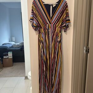 Harper Colorful Striped Maxi Dress
